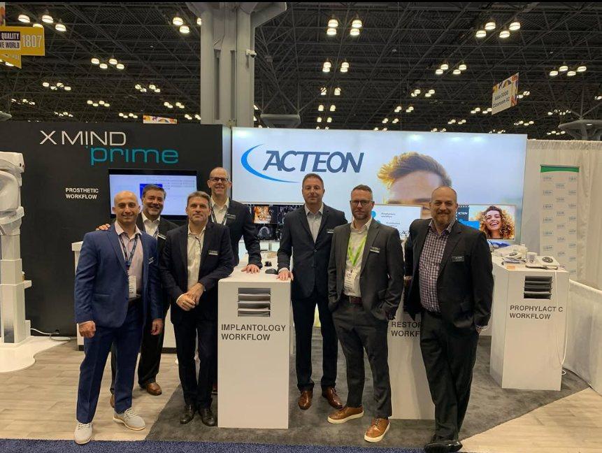 ACTEON trade show booth built by Lamar Exhibits